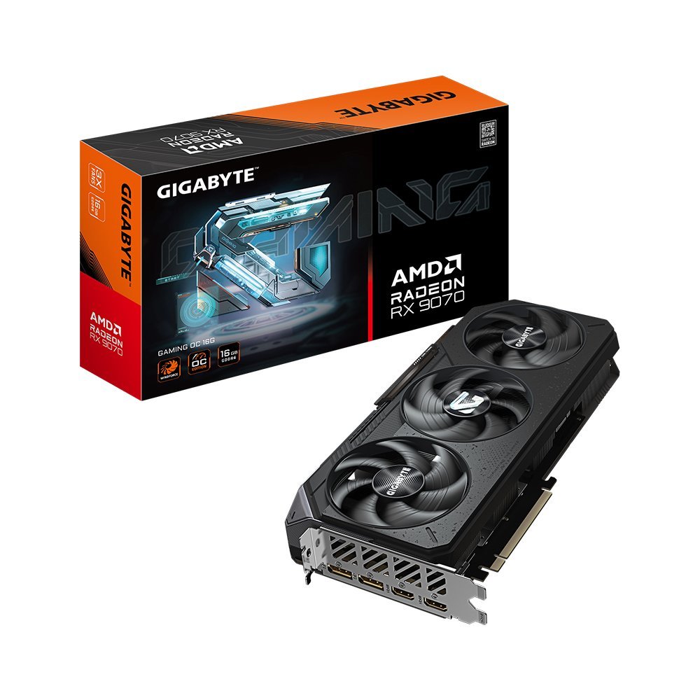 TARJETA DE VIDEO GIGABYTE GV-R9070 GAMING OC 16GB GDDR6 - RENDIMIENTO 2210 MHZ, IDEAL PARA GAMING - 1