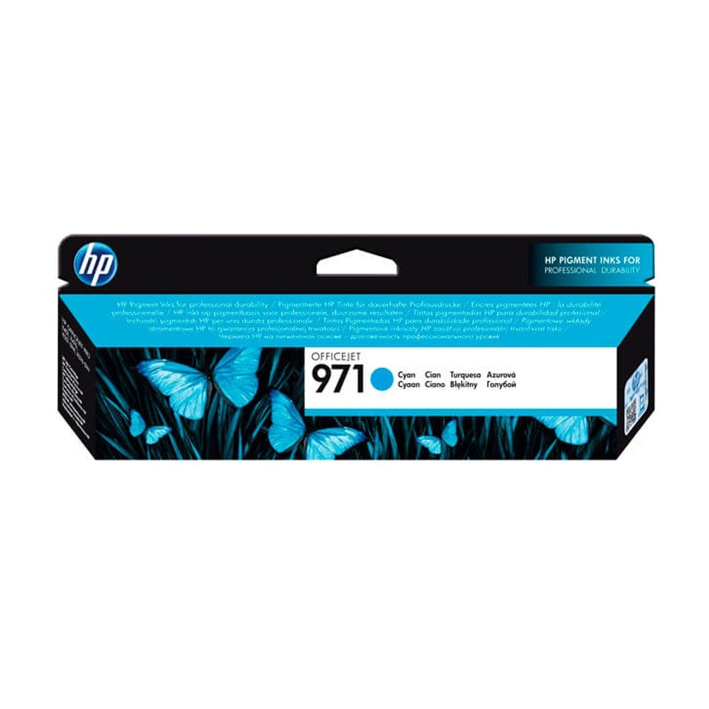 CARTUCHO DE TINTA HP CN622AM (971) CYAN - 2500 PÁGINAS DE ALTA CALIDAD PARA IMPRESORAS HP - 1