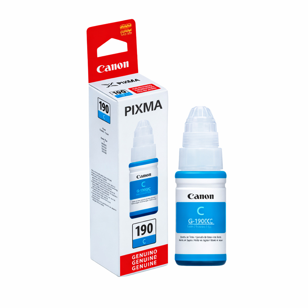 BOTELLA DE TINTA CANON GI-190 CYAN 70ML - 1