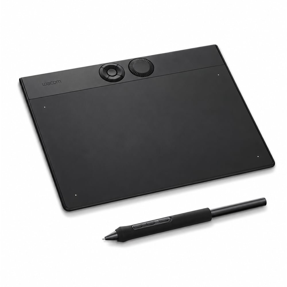 TABLETA GRÁFICA WACOM INTUOS PRO 5080 LPI 8192 NIVELES PRESIÓN CON CABLE INALÁMBRICO NEGRO - 1