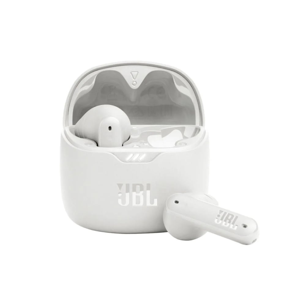 AURICULARES INALÁMBRICOS JBL TUNE FLEX - COLOR BLANCO, COMODIDAD Y SONIDO SUPERIOR PARA TU MÚSICA - 1