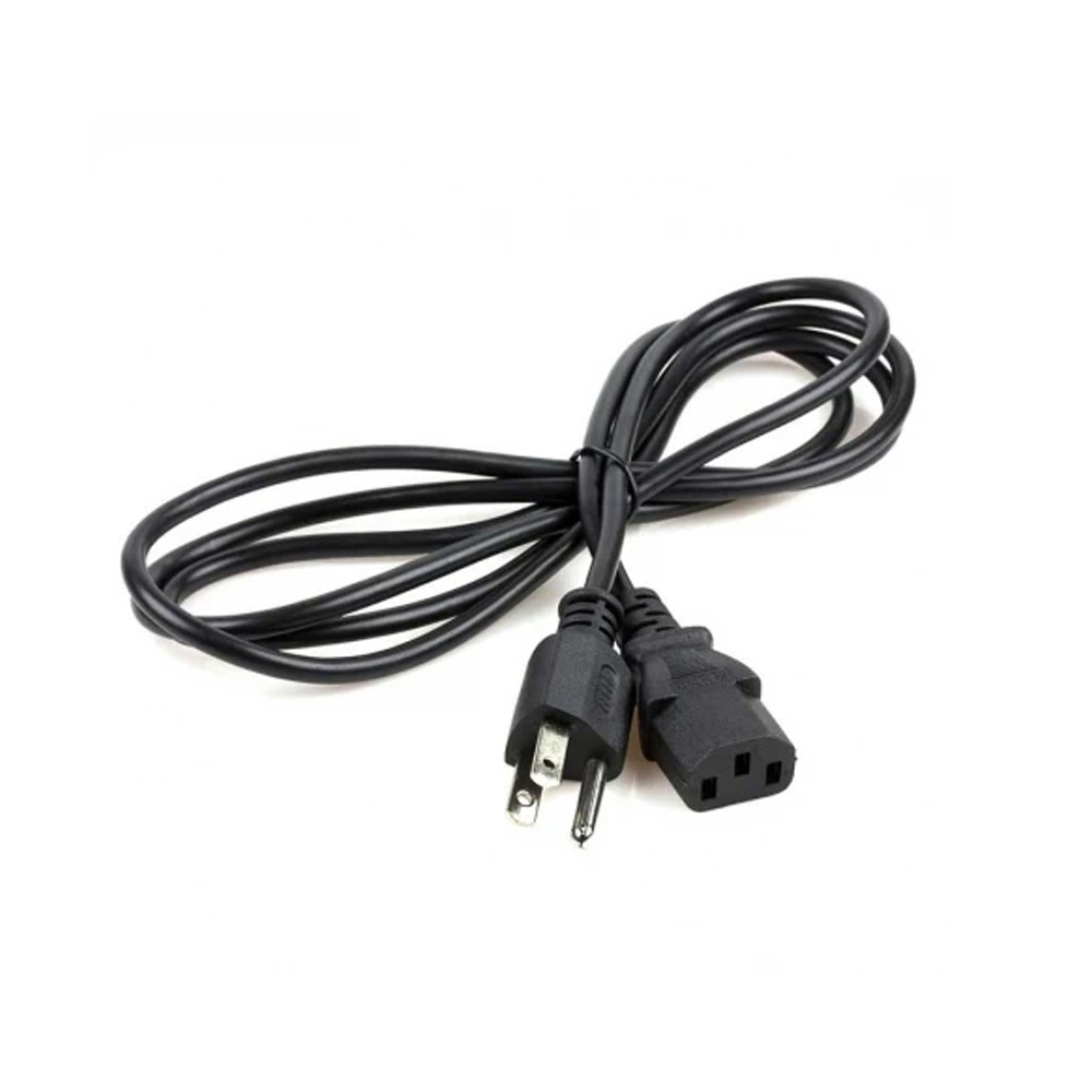 CABLE DE PODER XTECH XTC-210 DE 0.9M PARA PC – CONEXIÓN 110V, COLOR NEGRO, IDEAL PARA TU HOGAR - 1