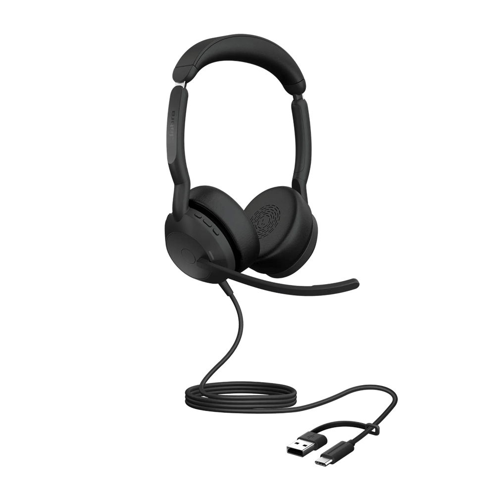 HEADPHONES JABRA EVOLVE2 50 USB C/A UC STEREO CONECTIVIDAD - 1
