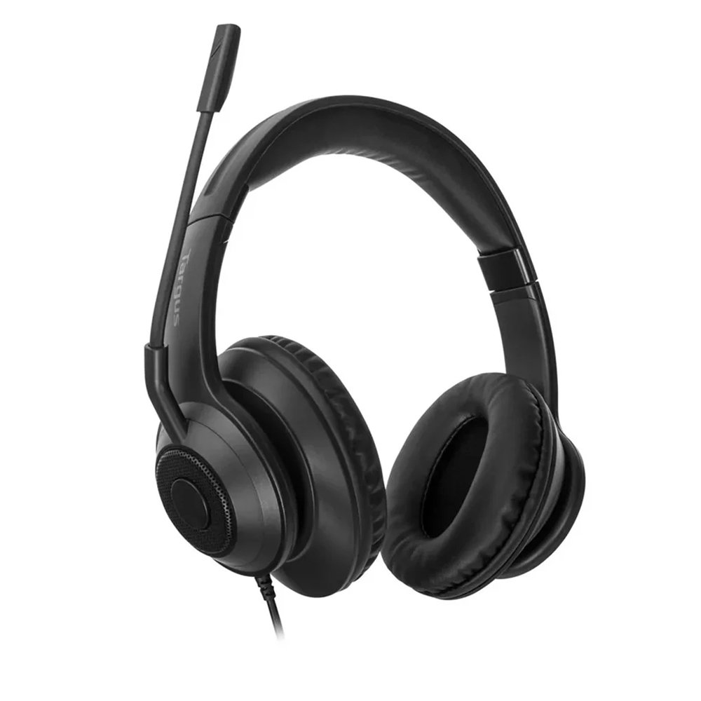 AUDÍFONOS OVER-EAR TARGUS AEH102TT CON MICRÓFONO, CANCELACIÓN DE RUIDO, USB-A, COLOR NEGRO - 1