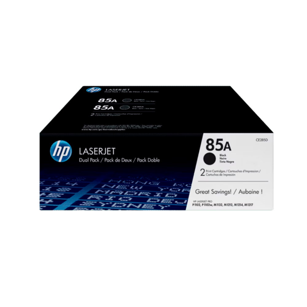 TONER HP CE285AD CAPACIDAD 2 UNIDADES - 1