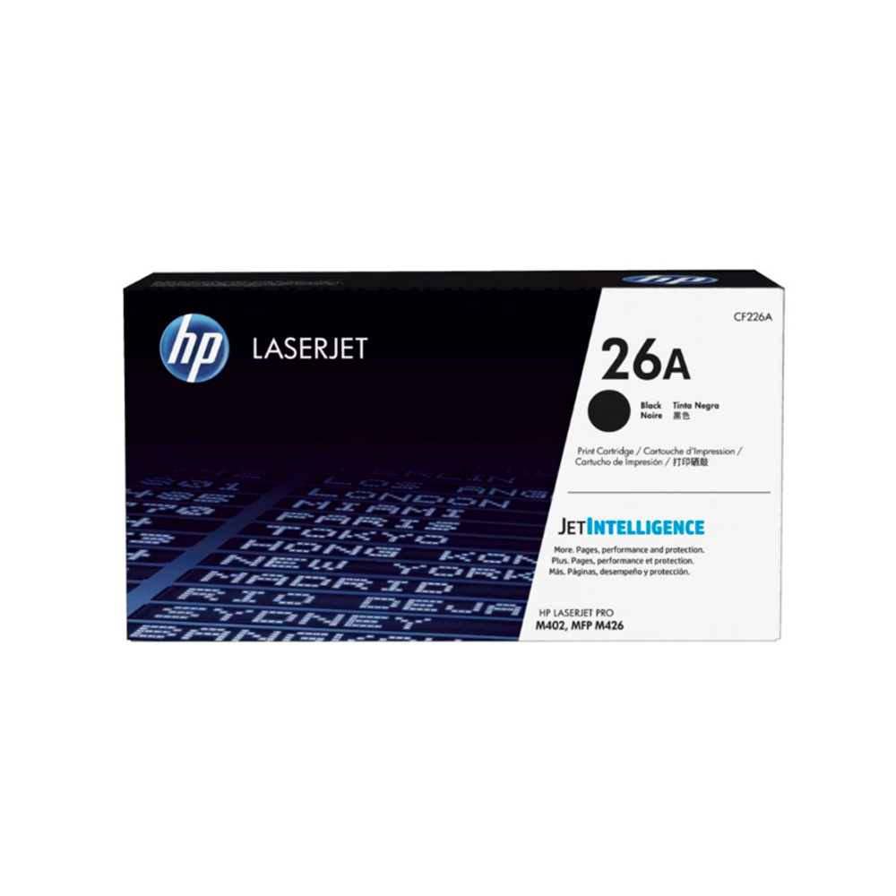 TONER HP CF226A 26A CAPACIDAD 3.1K PÁGINAS COLOR NEGRO - 1