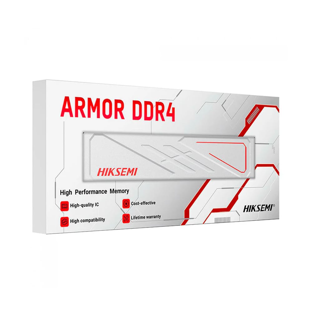 MEMORIA RAM DDR4 HIKSEMI ARMOR 16GB 3200 MHZ BLANCA - RENDIMIENTO Y ESTILO PARA TU PC GAMING - 1