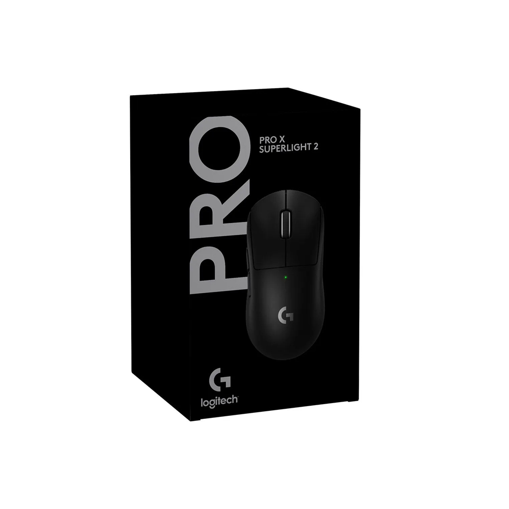 MOUSE INALÁMBRICO LOGITECH G PRO X SUPERLIGHT 2 - CONECTIVIDAD LIGHTSPEED, COLOR NEGRO, ULTRA LIGERO - 1