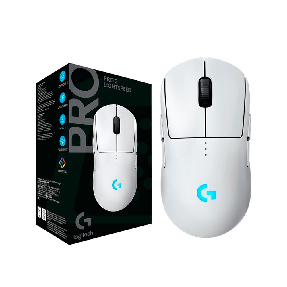 MOUSE GAMING LOGITECH G PRO 2 LIGHTSPEED BLANCO - PRECISIÓN INIGUALABLE Y CONECTIVIDAD RÁPIDA - 1
