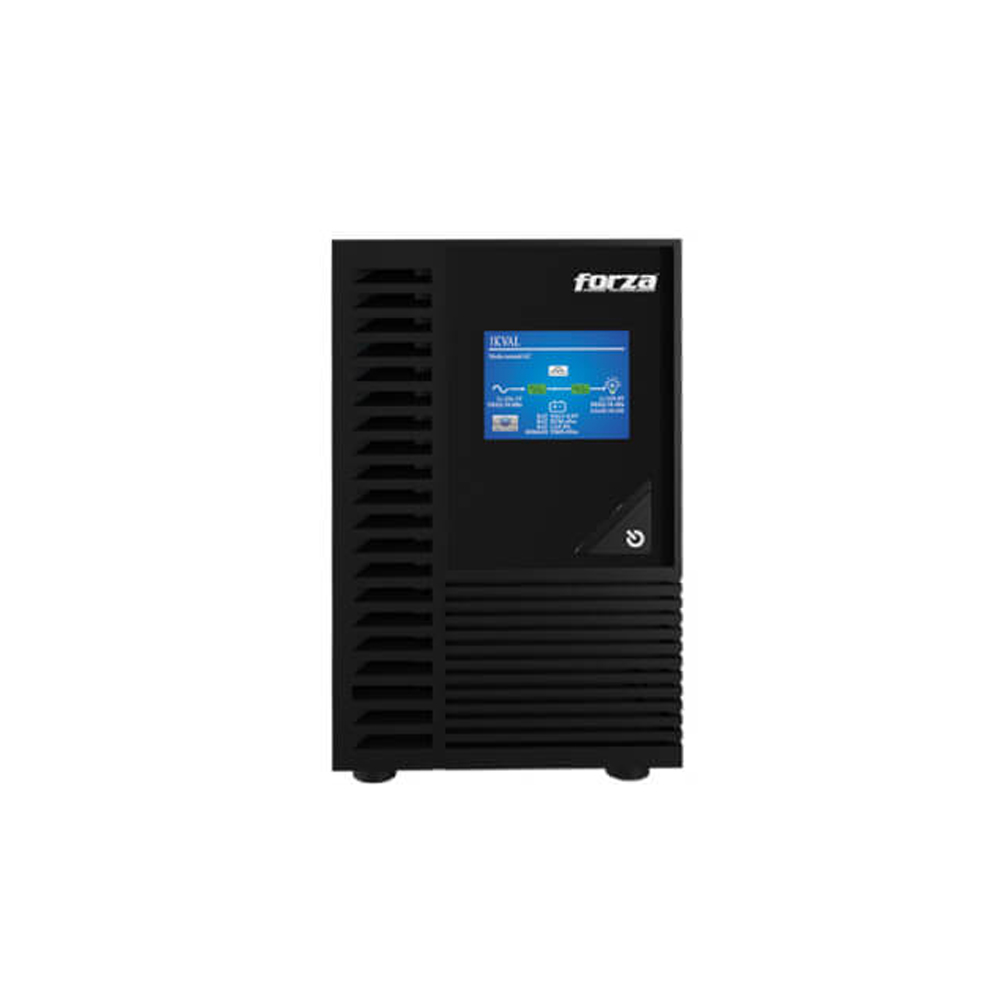 FORZA UPS ON-LINE 1000VA 900W - SISTEMA DE ALIMENTACIÓN ININTERRUMPIDA 3 TOMAS 220V PARA PROTECCIÓN TOTAL - 1