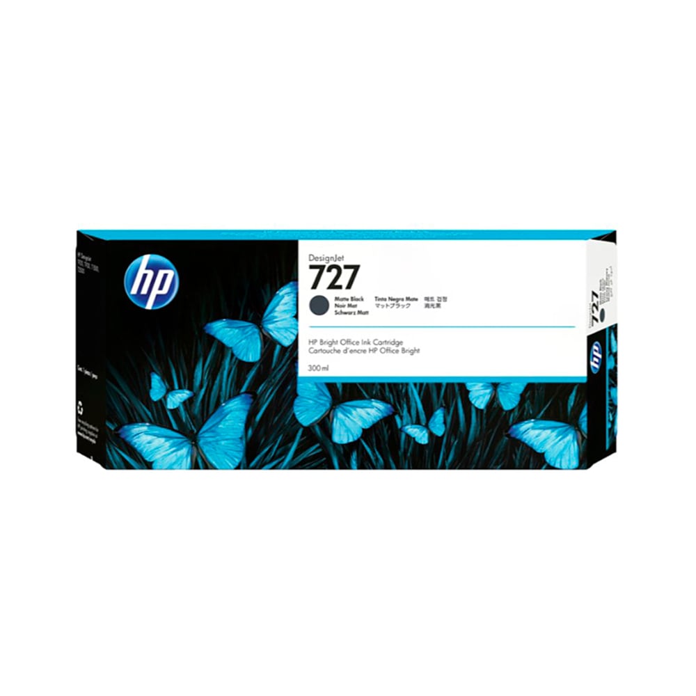 TINTA HP C1Q12A 727A 300ML MATTE BLACK - 1