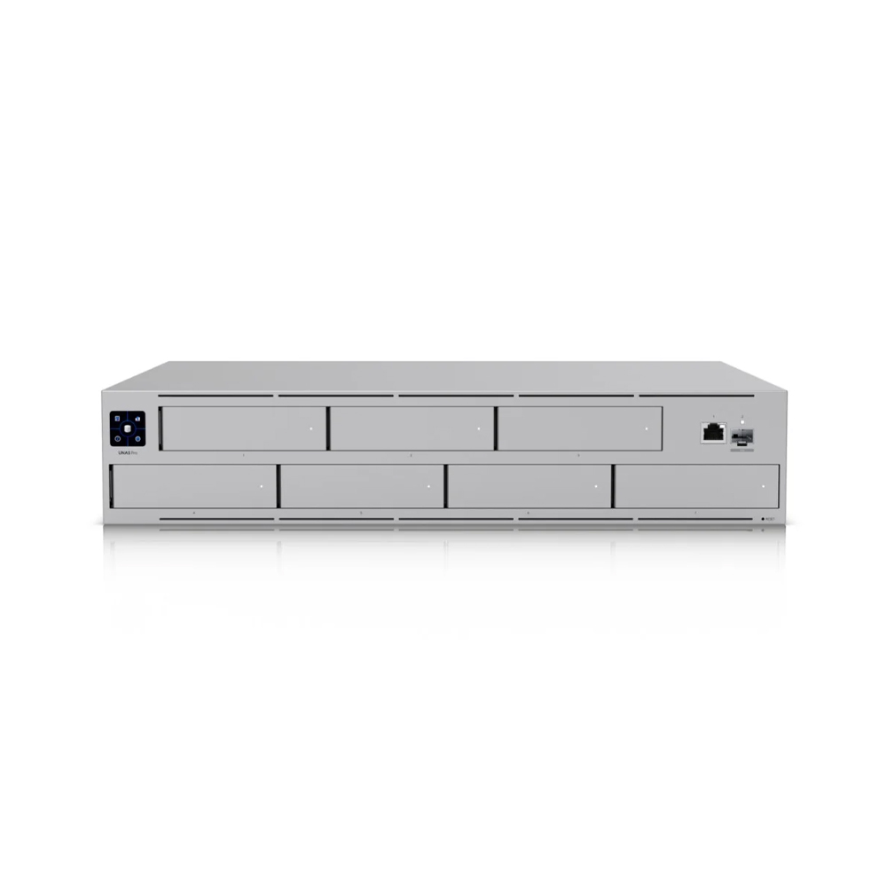 SERVIDOR NAS UBIQUITI UNAS-PRO - UNIDAD DE ALMACENAMIENTO UNIFI DRIVE, GESTIÓN AVANZADA - 1