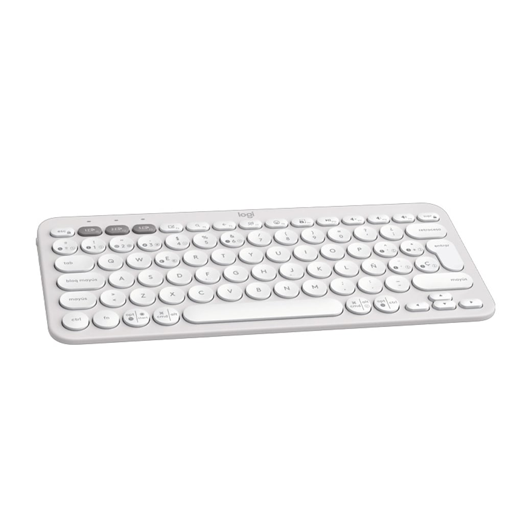 TECLADO LOGITECH K380S BLUETOOTH WIRELESS - COLOR BLANCO - 1