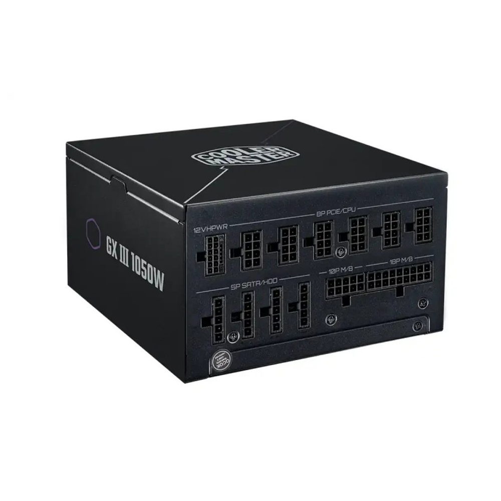 FUENTE DE PODER 1050W 80 PLUS GOLD COOLER MASTER GX III FM PARA GARANTIZAR ESTABILIDAD Y RENDIMIENTO - 1