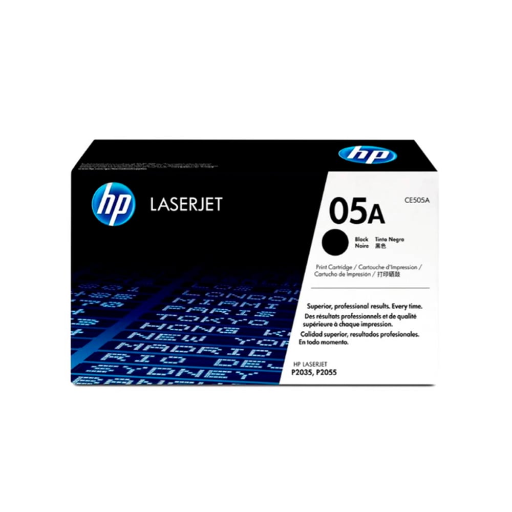 TÓNER HP CE505A NEGRO PARA IMPRESORA LASERJET P2035 - 2300 PÁGINAS DE ALTA CALIDAD - 1