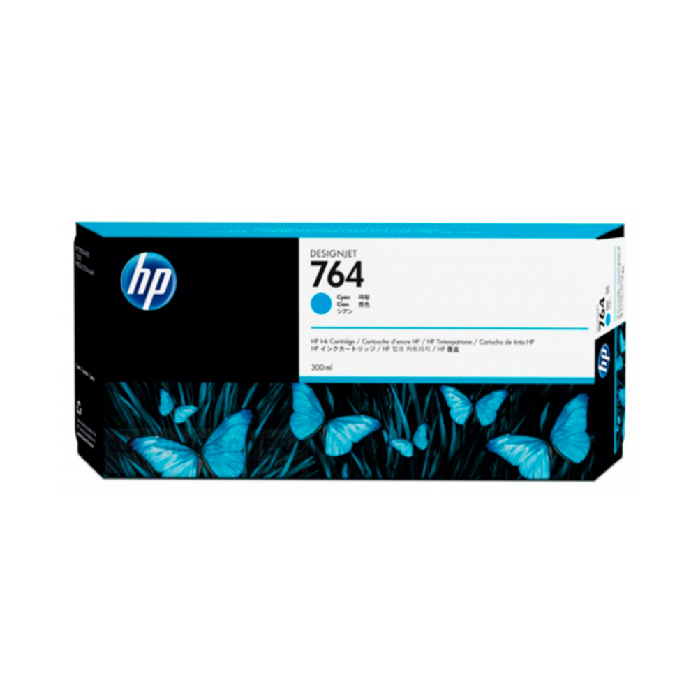 TINTA HP 764A CYAN 300ML - ALTA CALIDAD DE IMPRESIÓN PARA IMPRESORAS HP, COLORES VIBRANTES Y DURADE - 1