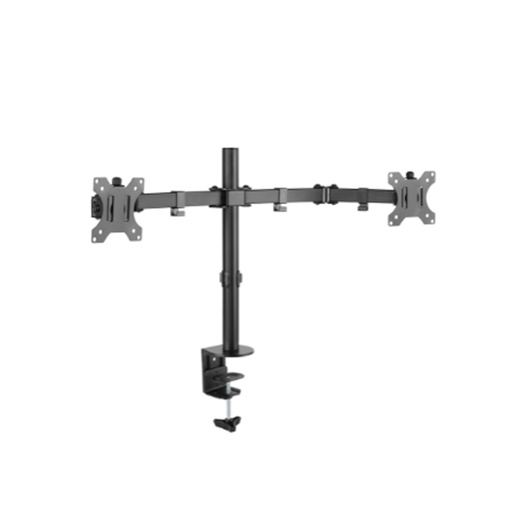 SOPORTE ARTICULADO KOREANO KE32-2BN PARA 2 MONITORES DE 17'-32' - VESA 75/100, CARGA 9KG C/U - 1