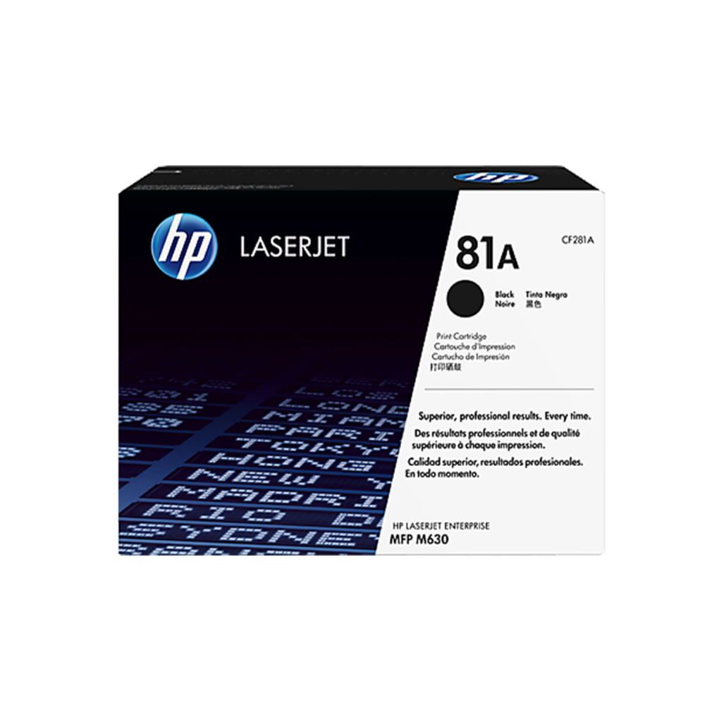 TONER HP CF281A MFP M630 NEGRO 10.5K PAG - 1
