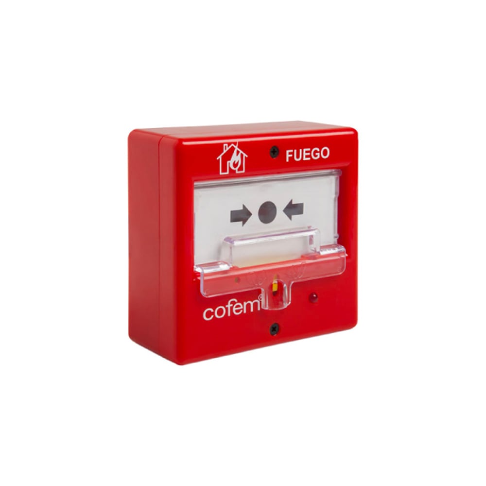 PULSADOR DE ALARMA COFEM REARMABLE CONVENCIONAL - 1