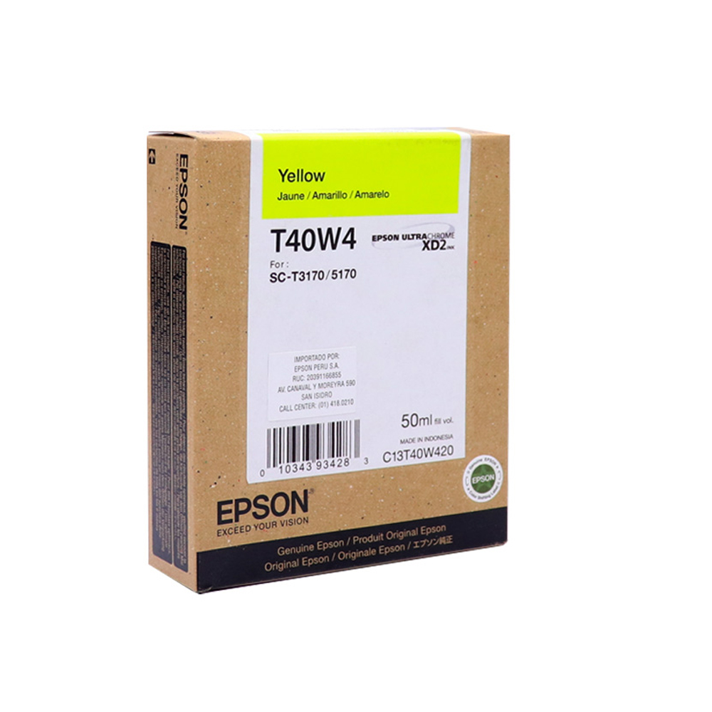CARTUCHO DE TINTA EPSON T40W420 ULTRACHROME XD2 50ML AMARILLO - 1