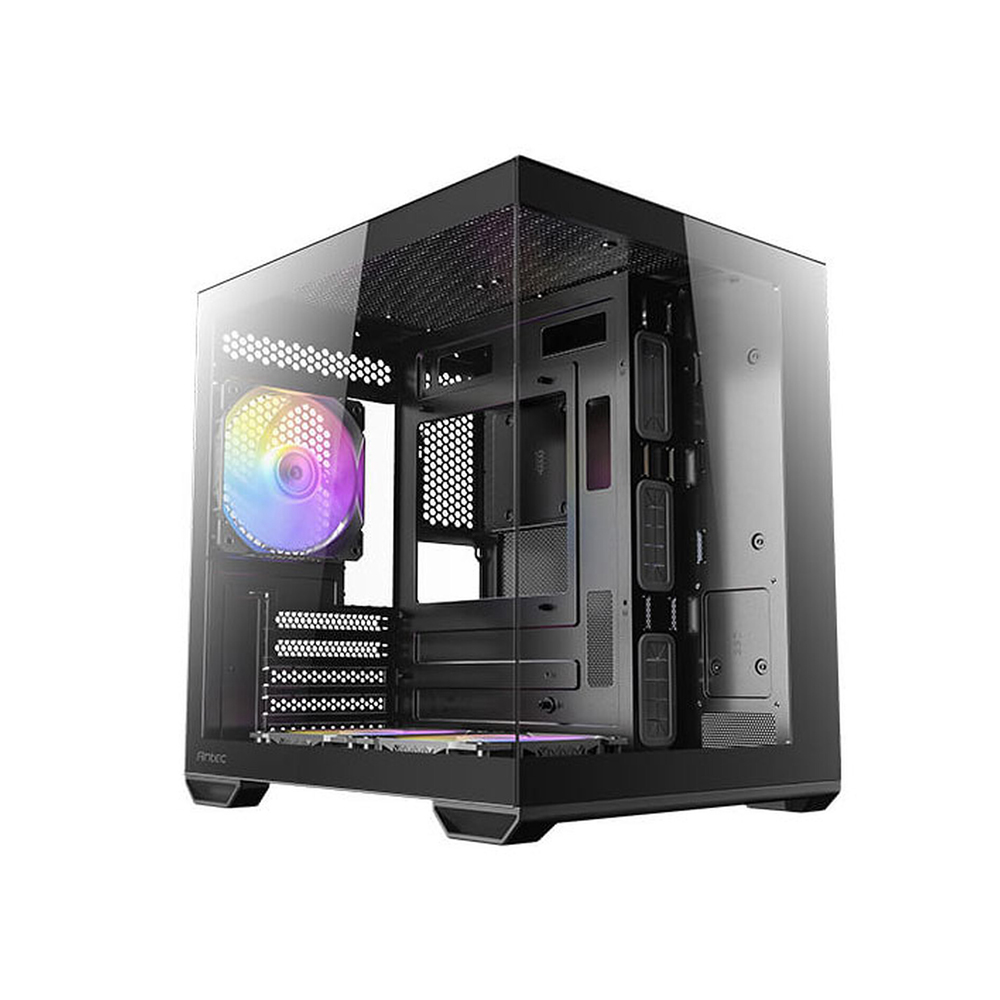 CAJA DE PC ANTEC CX60M NEGRA MT CON 3 VENTANAS, TAMAÑO MEDIO Y SOPORTE PARA 2 VENTILADORES - 1
