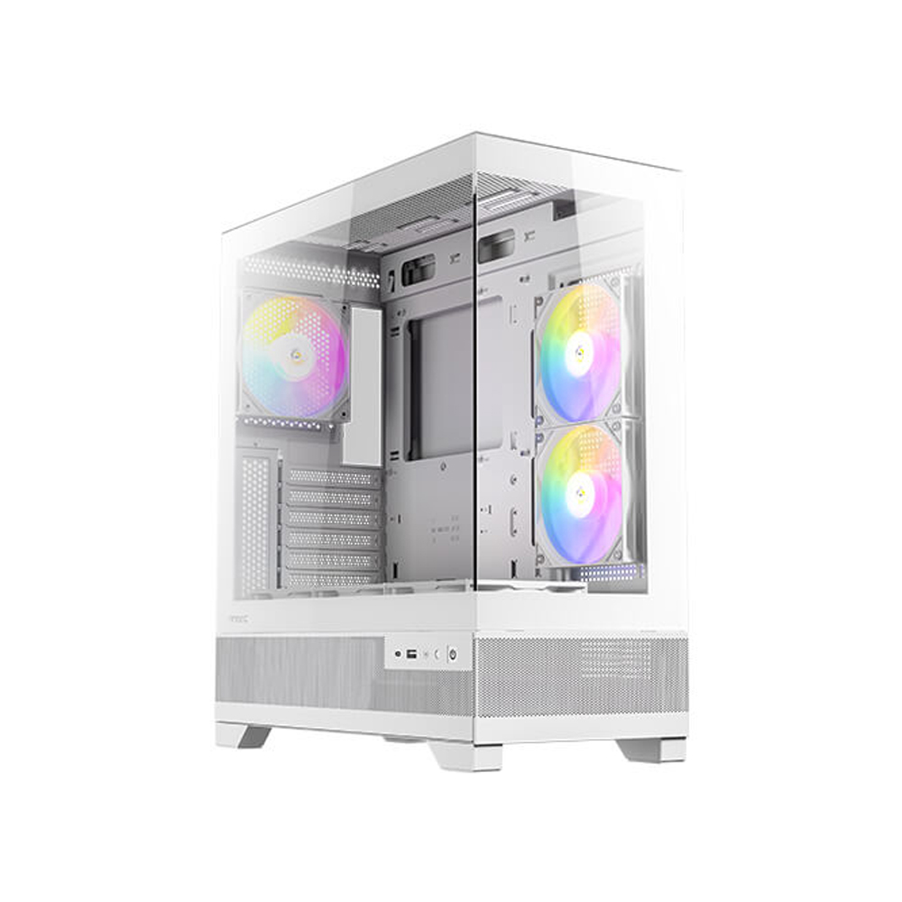 ANTEC CX700 WT - CAJA PARA PC ATX, 3 VENTANAS, 2 VENTILADORES, COLOR BLANCO - 1