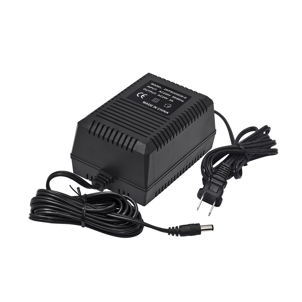 TRANSFORMADOR ZKTECO 220V-24VAC 3A PARA CÁMARAS PTZ - ALTA EFICIENCIA Y COMPATIBILIDAD GARANTIZADA - 1