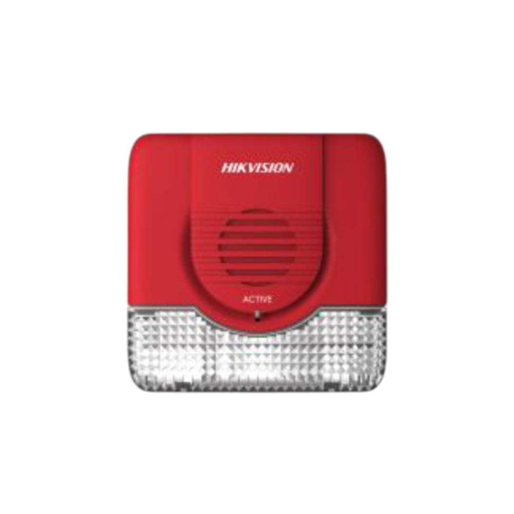 SIREN HIKVISION CON LUZ ESTROBOSCÓPICA CONVENCIONAL - ALERTA SONORA Y VISUAL, IDEAL PARA SEGURIDAD - 1