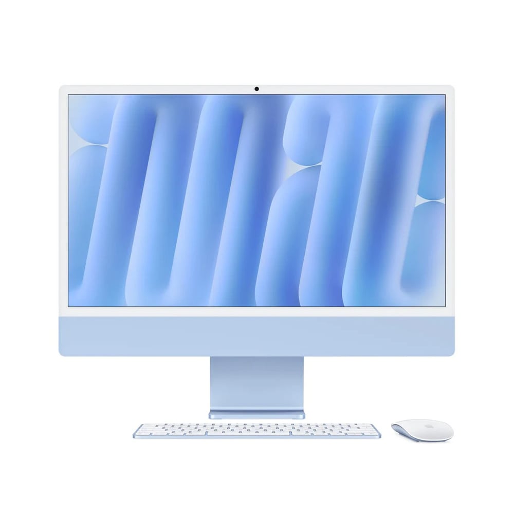 IMAC APPLE 24' M4 OCTA-CORE 16GB RAM, 256GB SSD, 4.5K AZUL - COMPUTADOR TODO EN UNO RÁPIDO Y ELEGANTE - 1