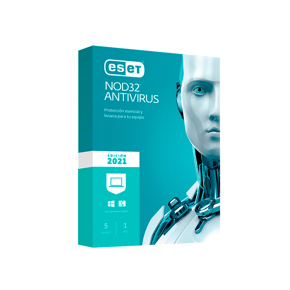 ESET NOD32 ANTIVIRUS - PROTECCIÓN TOTAL PARA 5 DISPOSITIVOS, SEGURIDAD EFECTIVA Y RÁPIDA - 1