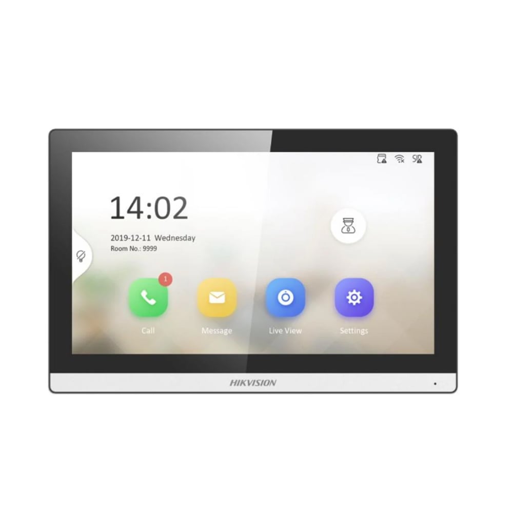 INTERCOMUNICADOR HIKVISION IP DE 7', PANTALLA TÁCTIL, CONECTIVIDAD AVANZADA, INTERIOR ELEGANTE Y MODERNO - 1