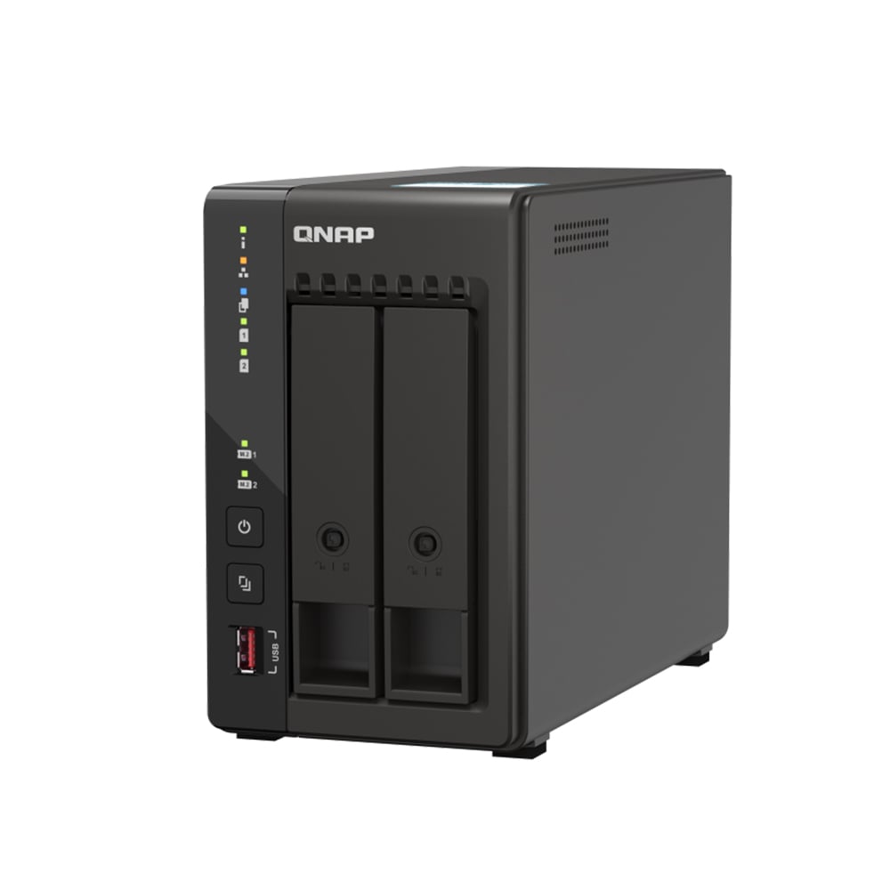 NAS QNAP TS-253E-8G DE 2 BAHÍAS - ALMACENAMIENTO FLEXIBLE Y RÁPIDO PARA TU HOGAR O OFICINA - 1