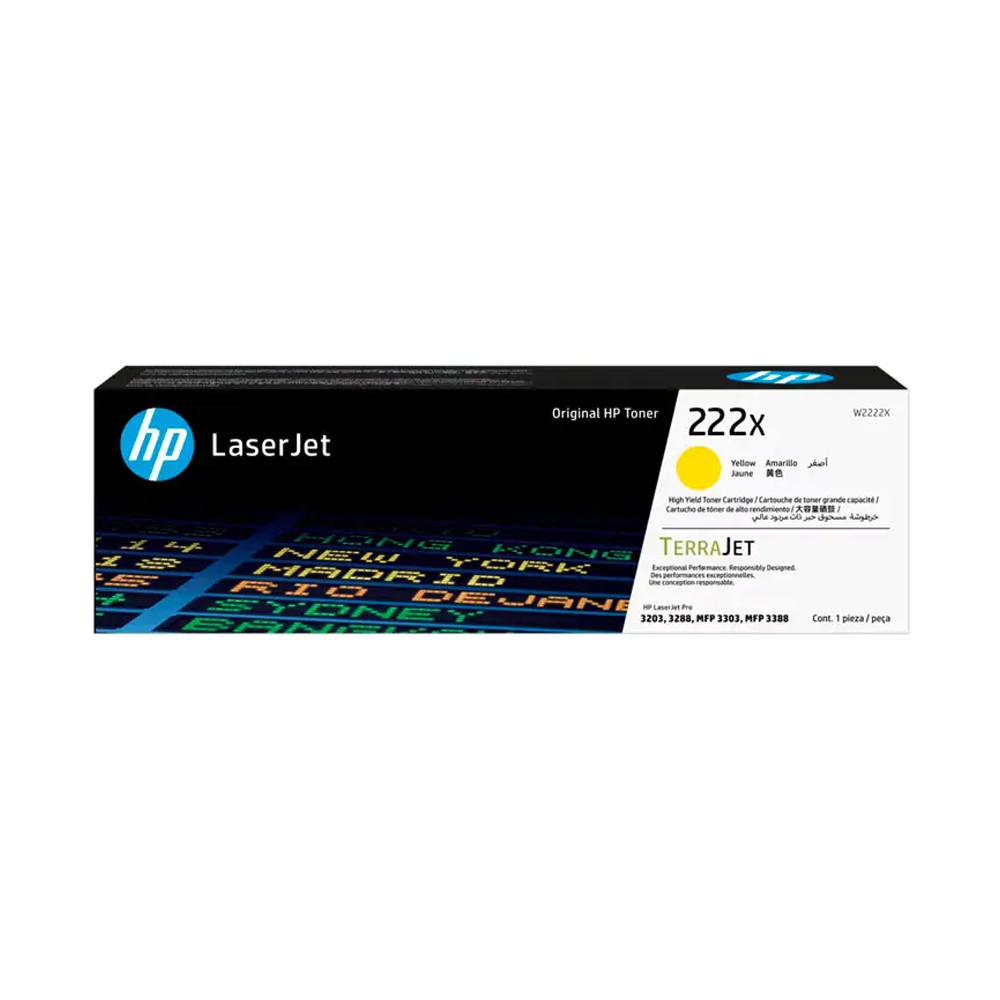 TONER HP W2222X LJ M3303 AMARILLO 2500 PÁGINAS - 1
