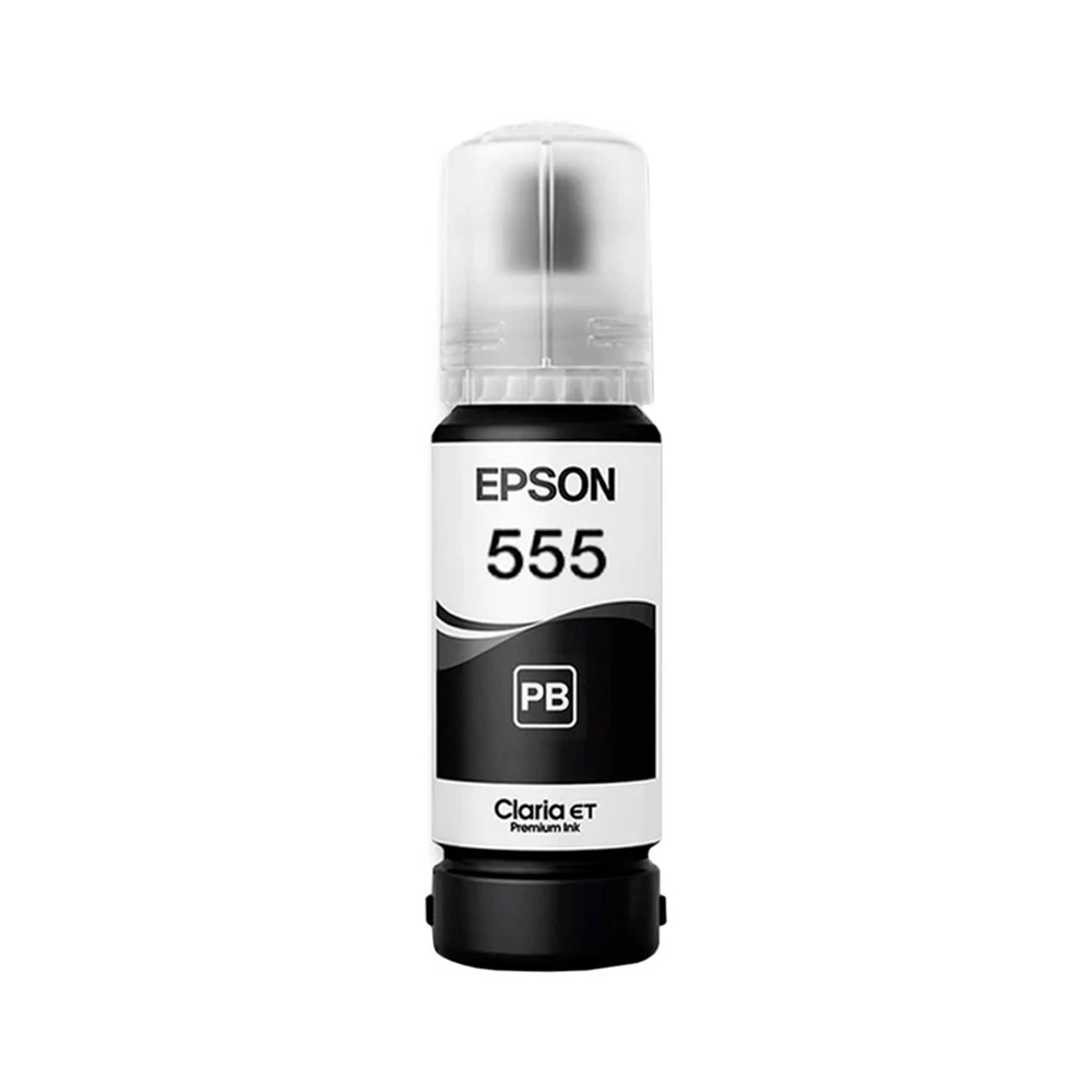 RECARGA DE TINTA EPSON T555 PARA ECOTANK L8160 L8180 - PHOTO NEGRO - 1