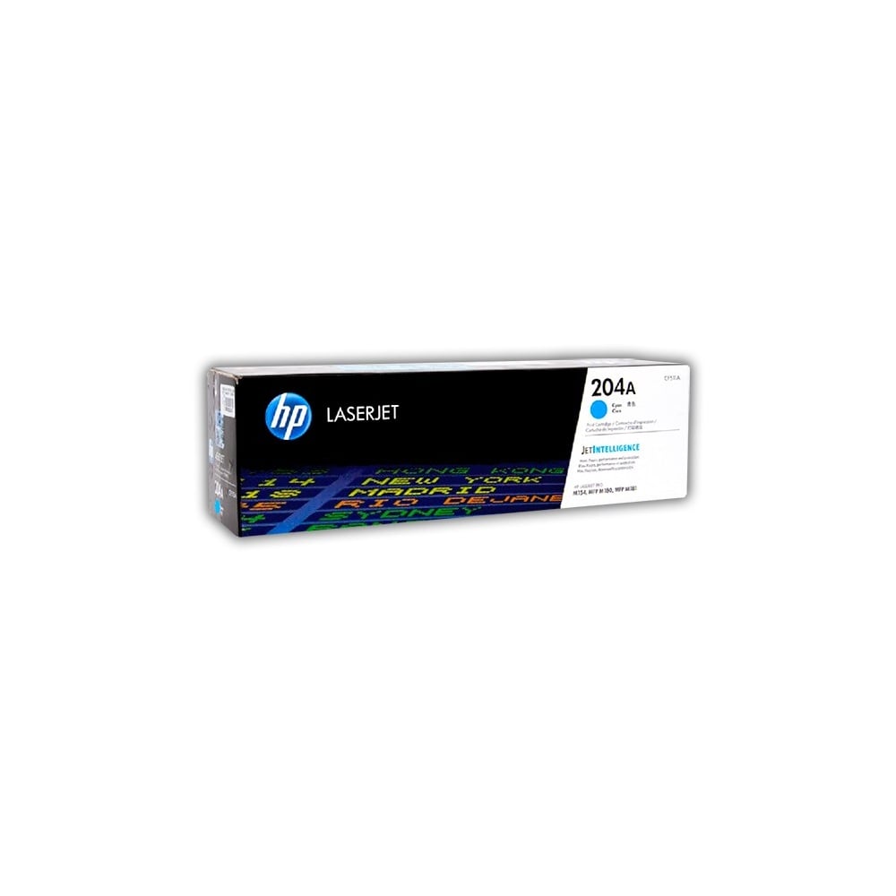 TONER HP 204A CIAN ORIGINAL - 900 PÁGINAS DE ALTA CALIDAD Y RENDIMIENTO PARA IMPRESORAS HP - 1