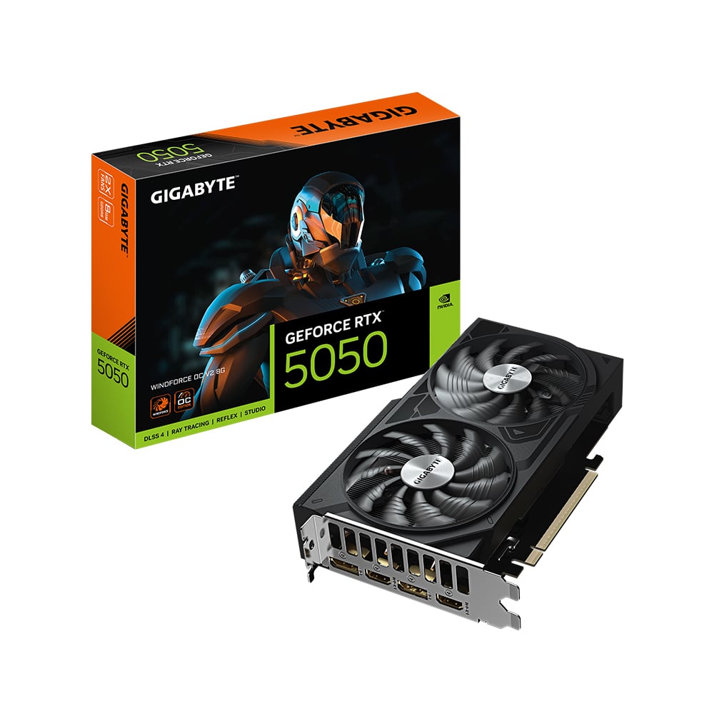 TARJETA GRÁFICA GIGABYTE GEFORCE RTX 5050 8GB 128BIT CON TECNOLOGÍA WINDFORCE Y RENDIMIENTO ÓPTIMO - 1