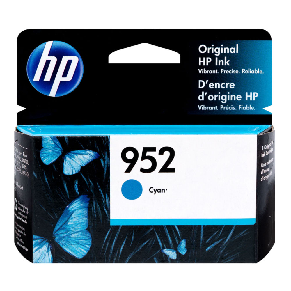 TINTA HP 952 CYAN ORIGINAL - IMPRESIÓN DE ALTA CALIDAD, COMPATIBLE CON IMPRESORAS HP - 1
