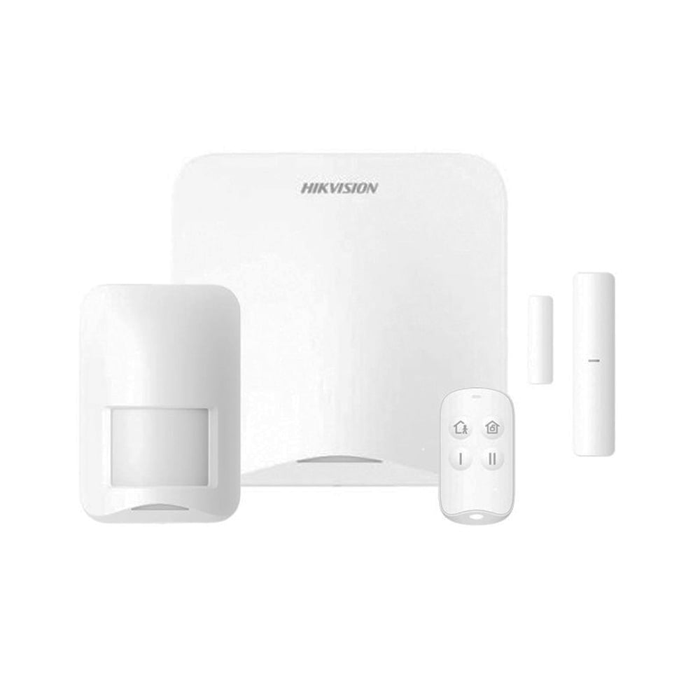 KIT DE ALARMA HIKVISION AX HOME 4G - SISTEMA DE SEGURIDAD CON PANEL, PIR, MAGNÉTICOS Y PULSADOR, 16 ZONAS - 1