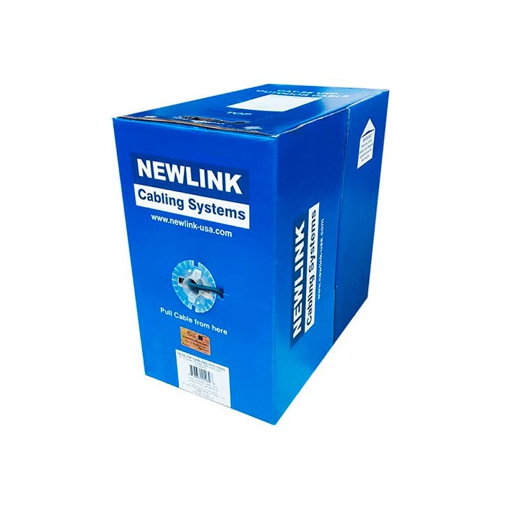 CABLE UTP CAT5E EXTERIOR NEWLINK 305M 4 PARES 24AWG NEGRO - ALTA VELOCIDAD Y CONECTIVIDAD SÓLIDA - 1