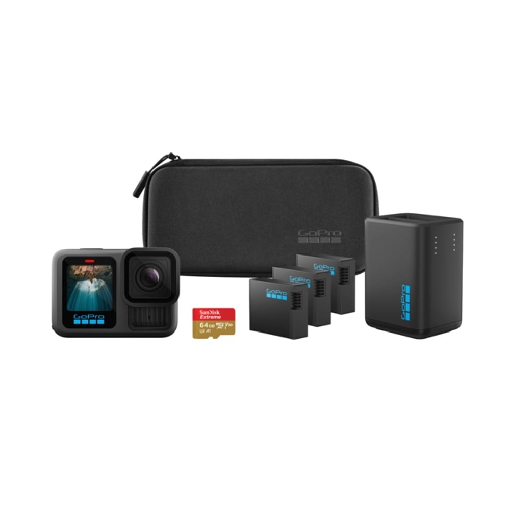 CÁMARA DE ACCIÓN GOPRO HERO13 BLACK CON BATERÍA EXTENDIDA, COMPACTA Y RESISTENTE AL AGUA - 1
