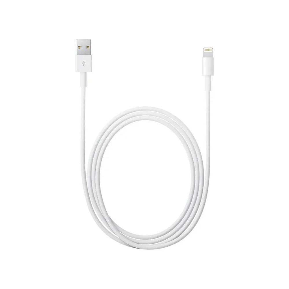 CABLE LIGHTNING USB DE 1M PARA IPHONE, IPAD Y MACBOOK - COMPATIBLE CON ADAPTADORES Y ENCHUFES - BLANCO - 1