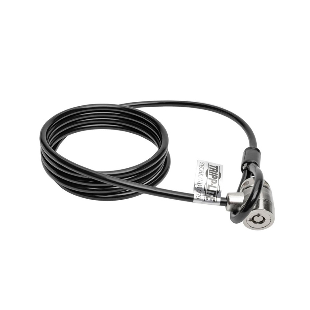 CABLE DE SEGURIDAD TRIPP-LITE SEC6K PARA LAPTOP, 1.83 M, NEGRO, PROTECCIÓN Y FÁCIL ACCESO - 1