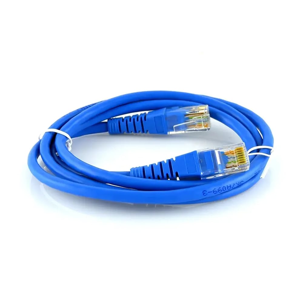 CABLE DE RED PATCH CORD DIXON 3M CAT-5E, ALTA VELOCIDAD, COLOR AZUL, CONEXIÓN FIABLE PARA HOGARES Y OFICINAS - 1