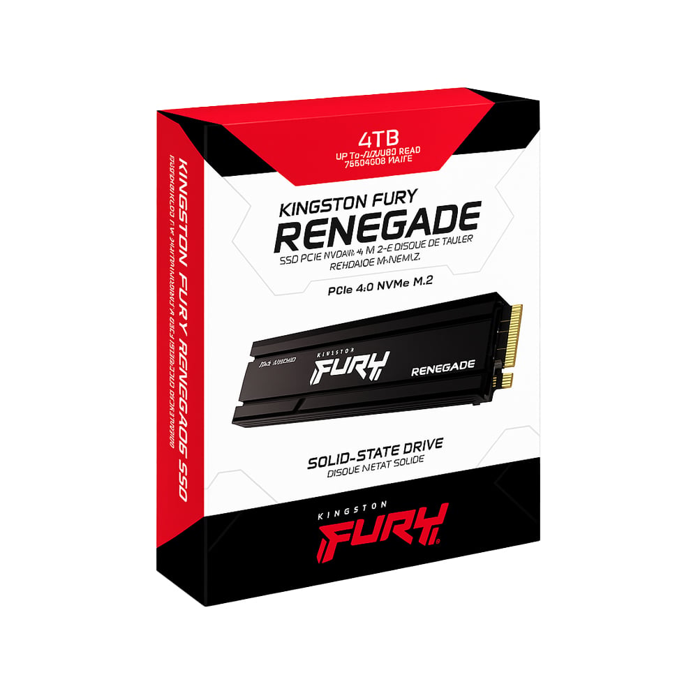 KINGSTON FURY RENEGADE SSD M.2 4TB PCIE NVME 4.0 - 7300MB/S PARA PC, PORTÁTIL Y PLAYSTATION - 1
