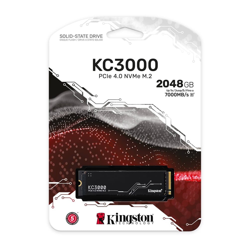 KINGSTON KC3000 SSD 2048GB M.2 2280 PCIE 4.0 NVME - VELOCIDAD Y CAPACIDAD EXCEPCIONALES - 1