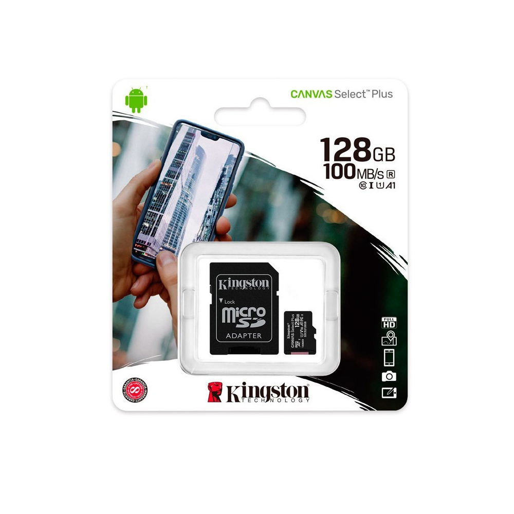 MEMORIA SDHC KINGSTON 128GB UHS-I 150MB/S C10 - ALMACENAMIENTO RÁPIDO Y FIABLE PARA TUS DISPOSITIVOS - 1