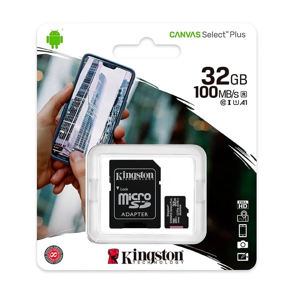 MEMORIA MICROSDXC KINGSTON CANVAS SELECT PLUS 256GB VELOCIDAD 100MB/S - 1