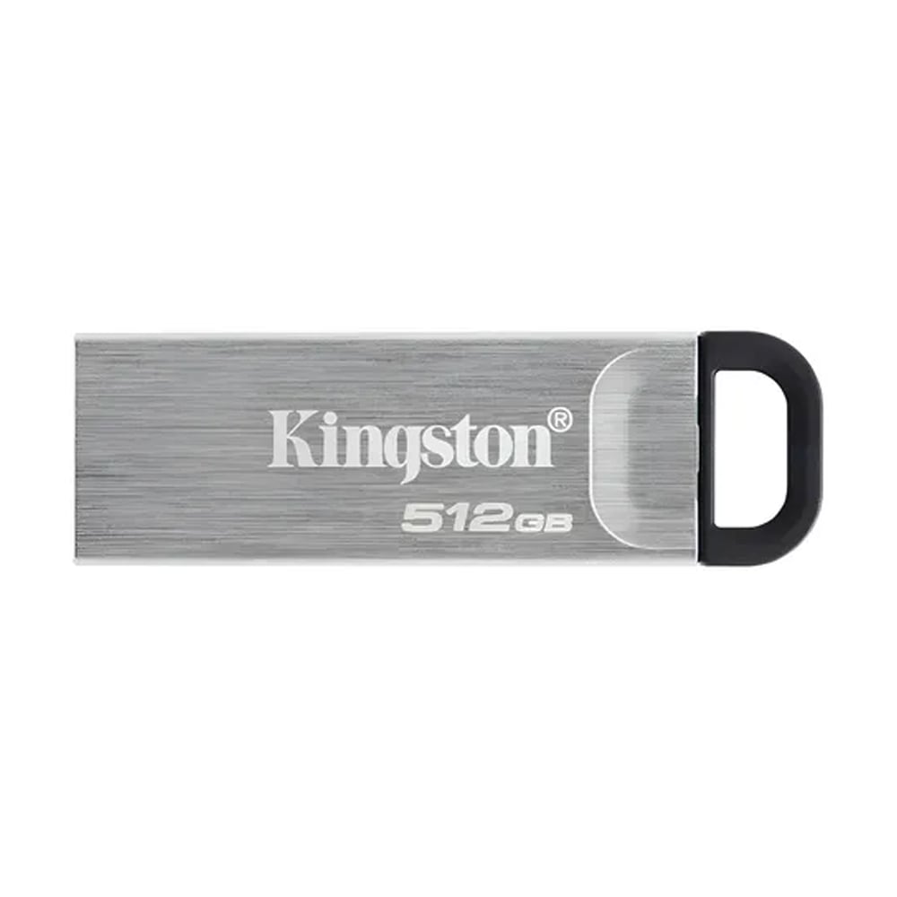 MEMORIA USB KINGSTON KYSON 512GB METAL SILVER - ALMACENAMIENTO RÁPIDO Y ELEGANTE - 1
