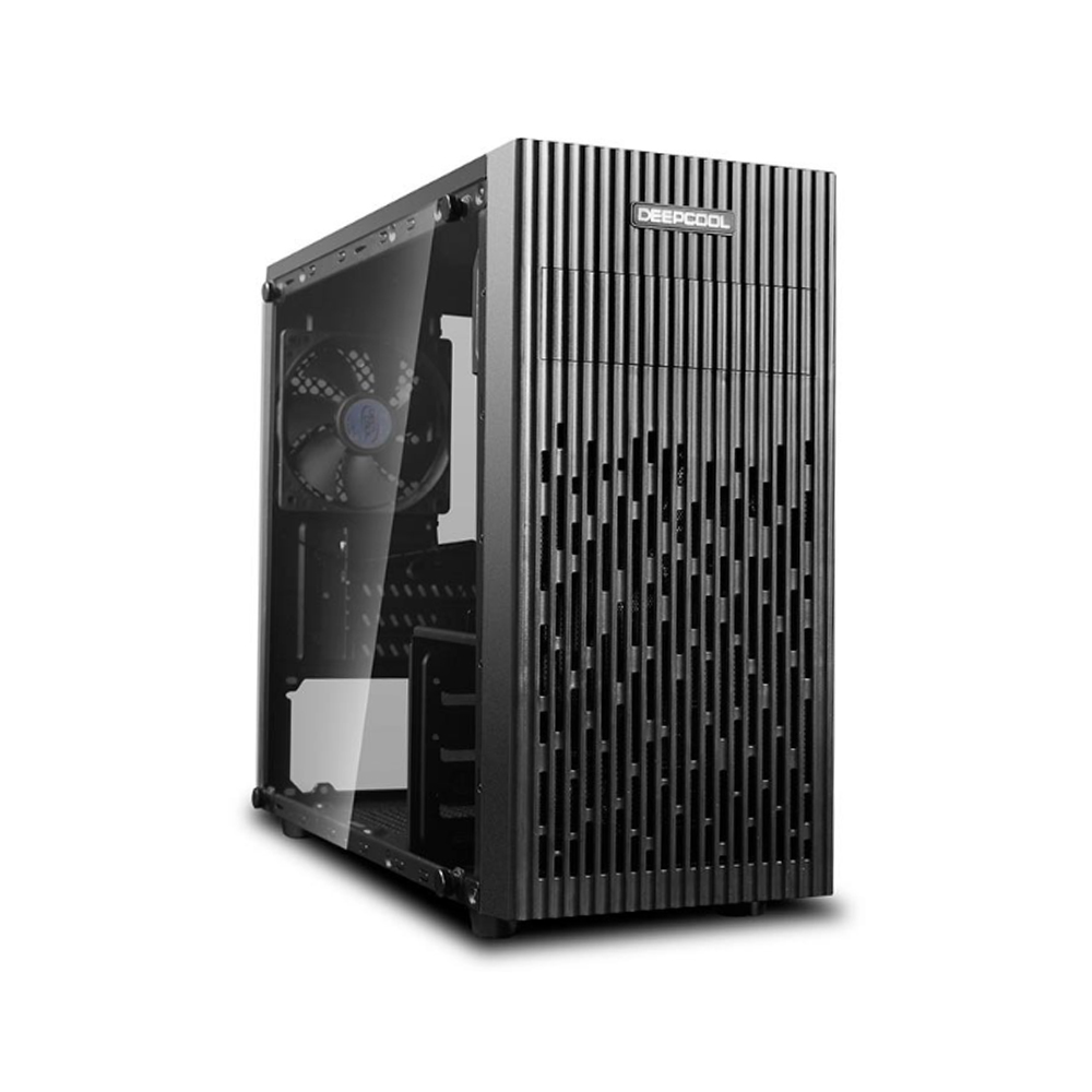 CASE DEEPCOOL MATREXX 30 DP-MATX-MATREXX30 PANEL DE VIDRIO, 1 VENTILADOR, NEGRO - 1