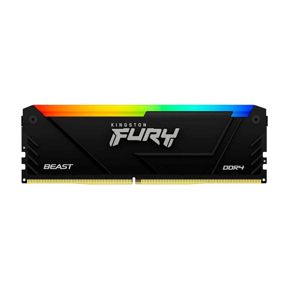 MEMORIA RAM KINGSTON FURY BEAST RGB 16GB DDR4 3600MHZ CL18 - RENDIMIENTO Y ESTILO PARA TU PC - 1